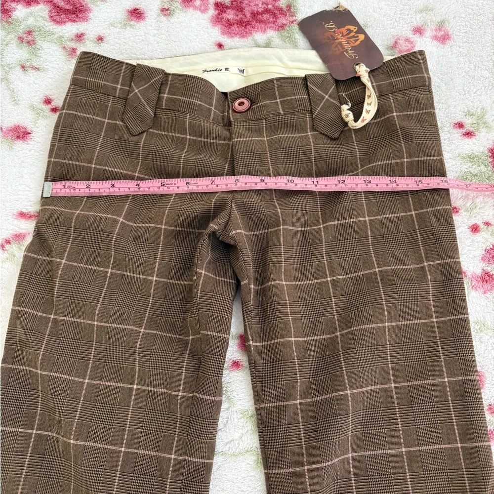 Frankie B. Brown Plaid Trousers - Picture 10 of 16